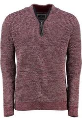 FYNCH-HATTON Strickpullover Dunkelrot/Bordeaux
