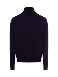 Andrew James Strickpullover Dunkelblau/Lila