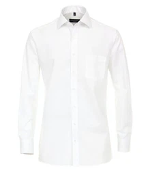 CASAMODA Langarmhemd Modern Fit uni/weiß (006530)