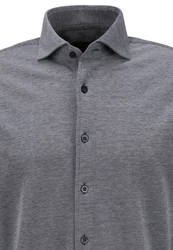 FYNCH-HATTON Langarmshirt Solid Jersey Shark