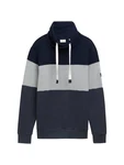 TOM TAILOR Sweatshirt Kapuzenpullover mit Colour Blocking blau