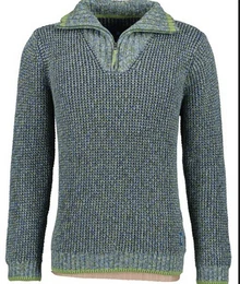 V-Ausschnitt-Pullover gestrickt