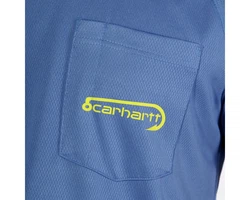 Carhartt T-Shirt Fishing mit UV-Schutz Blau/Hellblau