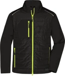 James & Nicholson Steppjacke Hybrid  Grün/Gelb/Schwarz