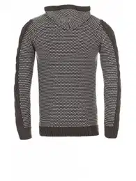 Kapuzenpullover Strickpullover 122 mit Kapuze