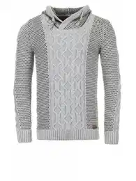 Kapuzenpullover Strickpullover 122 mit Kapuze