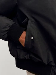 Jack & Jones Jacke (1-St) Schwarz/Dunkelgrau