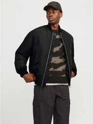 Jack & Jones Jacke (1-St) Schwarz/Dunkelgrau