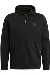Strickpullover Hooded jacket interlock black