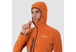 Salewa Funktionsjacke 2 Durastretch Dunkelgrau/Rot/Grau/Orange