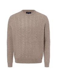 Andrew James Strickpullover Braun/Grau/Beige/Khaki