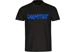 multifanshop T-Shirt Herren Darmstadt - Textmarker Rot/Dunkelblau/Lila/Dunkelgrau/Blau