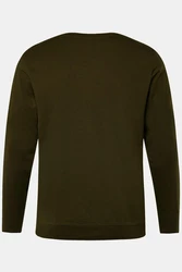 Men Plus T-Shirt Basic Bauchfit Rundhals 