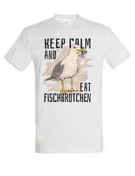 Youth Designz T-Shirt mit Fischbrtchen Motiv Grau
