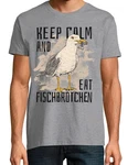 Youth Designz T-Shirt mit Fischbrtchen Motiv Grau/Dunkelgrau/Hellgrau