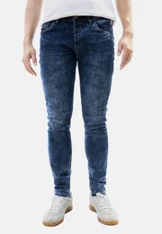 Regular-fit-Jeans Jeans Slim FIt 5-Pocket Design Knopfverschluss 8202 in Blau