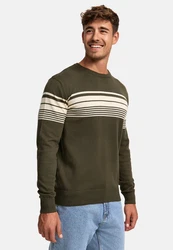 Indicode Strickpullover INLeague Dunkelgrün/Khaki