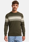 Indicode Strickpullover INLeague Dunkelgrün/Khaki