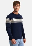 Indicode Strickpullover INLeague Dunkelblau/Blau/Hellblau