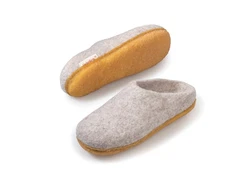 naturling Herren Slipper Hausschuh Gelb/Grau/Beige/Braun