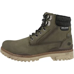 Dockers by Gerli Herren Schnürboots 47LY001 Dunkelgrün/Khaki