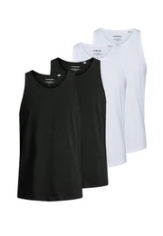Unterhemd 4er Pack Jacbasic (Spar-Set, 4-St) Unterhemd / Tanktop - Baumwolle - Atmungsaktiv - Weicher Jerseystoff