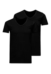 Unterhemd 2er Pack Jacbasic (Spar-Set, 2-St) Unterhemd / Shirt Kurzarm - Baumwolle - Atmungsaktiv