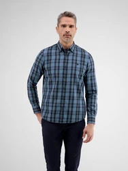 LERROS Karohemd Blau/Hellblau/Dunkelblau