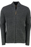 camel active Strickjacke Dunkelgrau/Grau/Dunkelblau