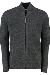 camel active Strickjacke Dunkelgrau/Grau/Dunkelblau