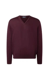 MAERZ Muenchen V-Ausschnitt Pullover/Pullunder Dunkelrot/Bordeaux/Rot
