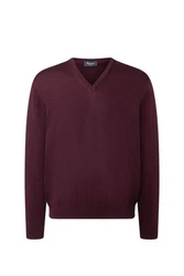 MAERZ Muenchen V-Ausschnitt Pullover/Pullunder Dunkelrot/Bordeaux/Rot