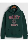 GANT FRONT GRAPHIC SWEAT HOODIE Dunkelgrün/Orange