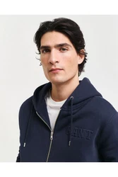 Gant Strickpullover Sweater Dunkelblau/Blau/Hellblau