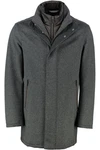 bugatti Jacke Mantel Dunkelgrau/Grau/Hellgrau