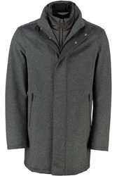 bugatti Jacke Mantel Dunkelgrau/Grau/Hellgrau