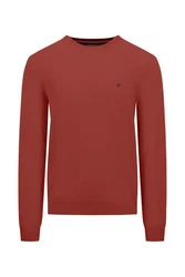 FYNCH-HATTON Strickpullover O-Neck Rot/Orange