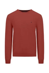 FYNCH-HATTON Strickpullover O-Neck Rot/Orange