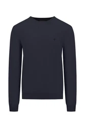 FYNCH-HATTON Wollpullover Dunkelblau/Blau/Lila