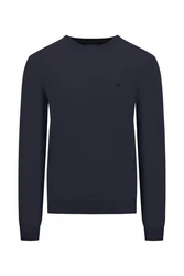 FYNCH-HATTON Wollpullover Dunkelblau/Blau/Lila