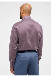 Eterna Businesshemd Bordeaux/Lila/Rosa