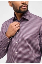 Eterna Businesshemd Bordeaux/Lila/Rosa