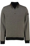 bugatti Strickpullover Grau/Hellgrau/Dunkelgrau/Braun/Dunkelgrün