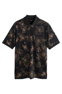 Next Poloshirt Signature Schwarz/Blau/Lila/Braun