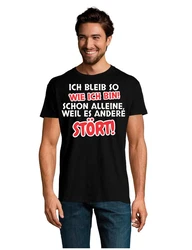Youth Designz T-Shirt Ich bleibe so wie ich bin Herren Schwarz/Dunkelgrau/Braun/Gelb/Rot