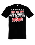 Youth Designz T-Shirt Ich bleibe so wie ich bin Herren Schwarz/Dunkelgrau/Braun/Gelb/Rot