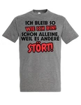 Youth Designz T-Shirt Ich bleibe so wie ich bin Herren Grau/Dunkelgrau/Silber/Hellgrau/Gelb/Braun