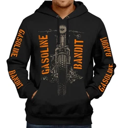 Kapuzensweatshirt Classic Biker Racing Hoodie: Springer
