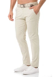 Redbridge Chinohose mit Gürtel  Khaki/Beige