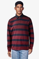 Next Rugbyshirt  Rot/Lila/Dunkelrot/Bordeaux/Braun